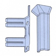 Угол внутренний для алюминиевого плинтуса Progress Plast PKIAGI 100