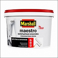 Краска латексная для стен и потолка Marshall MAESTRO Интерьерная Классика (Белый)