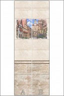 Стеновая 3D панель ПВХ "Прага" (500 мм)