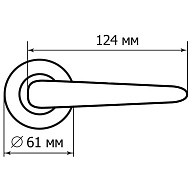 Ручка дверная Palladium Marcato BR