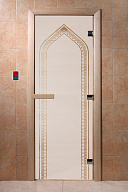 Дверь для сауны стеклянная Doorwood DW00084 Арка сатин 800х2000 мм