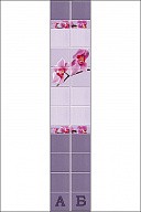 Стеновая 3D панель ПВХ "Орхидея"