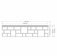 Панель фасадная Grand Line Я-фасад Екатерининский камень Железо 1407х327 мм