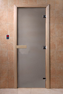 Дверь для сауны стеклянная Doorwood DW00024 сатин 600х1800 мм