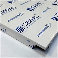 Потолок кассетный CESAL ART Золотистый штрих В318 300х300 мм