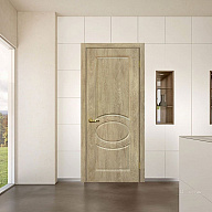 Дверь межкомнатная Мариам Сиена-1 ПВХ шале Дуб песочный глухое 2000х600 мм