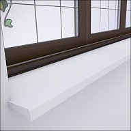 Подоконник ПВХ Витраж 40 550х6000 мм (белый)