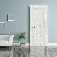 Дверь межкомнатная Мариам Сиена-1 ПВХ шале Дуб жемчужный глухое 1900х600 мм