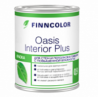 Краска для стен и потолков Tikkurila Finncolor Oasis Interior Plus база А глубокоматовая 0,9 л