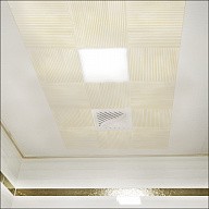 Потолок кассетный CESAL ART Золотая полоса 203 300х300 мм