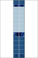 Стеновая 3D панель ПВХ "Капли росы" (синий)