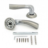 Ручка дверная Palladium А Brezza SN/CP