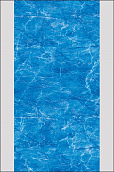 Стеновая панель ПВХ 3D "Мрамор синий" 2700х250 мм