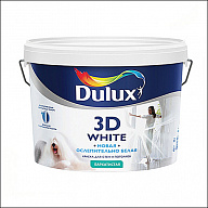 Краска для стен и потолка Dulux 3D White (белая)