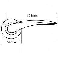 Ручка дверная Palladium А Sena SG