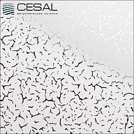 Потолок кассетный CESAL ART Иней белый В34 300х300 мм