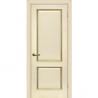 Дверь межкомнатная Мариам Мурано-1 экошпон Магнолия багет с тиснением патина золото 2000х600 мм