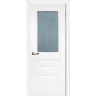 Дверь межкомнатная Profilo Porte PSС-29 Classic экошпон Белый стекло белый сатинат 2000х900 мм