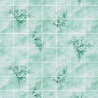 Стеновая панель ХДФ Акватон Букет цветов Изумруд 2440х1220 мм
