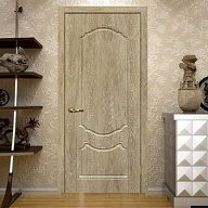 Дверь межкомнатная Мариам Сиена-2 ПВХ шале Дуб песочный глухое 1900х600 мм