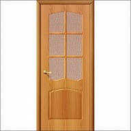 Дверь межкомнатная Браво Альфа Ламинированная Стекло Миланский орех