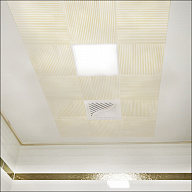 Потолок кассетный CESAL ART Золотая полоса 203 300х300 мм